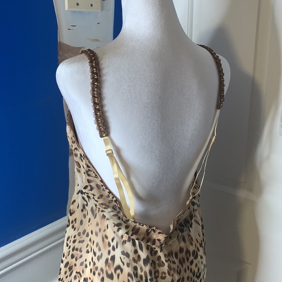 Vintage? Animal print flowy lingerie tank top - Picture 5 of 10